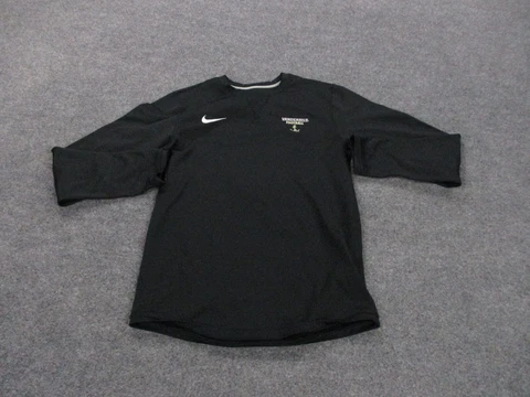 Vanderbilt Commodores Nike Shirt Adult S Black Swoosh Football Pullover Mens Cover