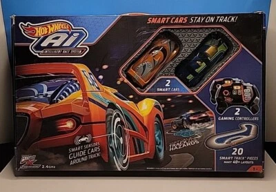 Hot Wheels AI Smart Car Racing Track Set Complete In Box. - Image 1 of 4
