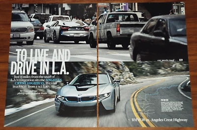 ARTÍCULO REVISTA BMW I8 COCHE Y CONDUCTOR ANGELES CRESTA HYBRID deportivo carretera Foto 1 de 4