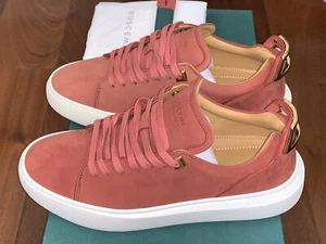 ZAPATILLAS MUJER BUSCEMI "UNO" 50mm BLUSH CHAPADAS EN ORO CUERO BAJO Talla 37EU/7US - Imagen 1 de 10