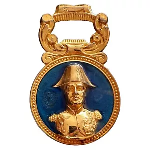 Vintage Napoleon Eiffelturm Paris Frankreich Souvenir Flaschenöffner 3D Blaugold - Bild 1 von 3