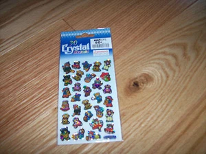 Bears Stickers Crystal Sparkley Scrapbooking Sticker Puffy Animals Teachers - Picture 1 of 1