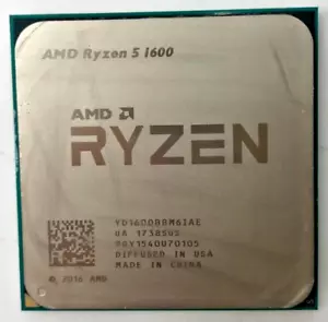 AMD Ryzen 5 1600 YD1600BBM61AE - Six Core - 3,20 GHz - Sockel AM4 #1205 - Bild 1 von 2