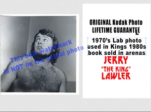 ORIGINAL Early 70's JERRY THE KING LAWLER Memphis Wrestling Photo 1980s Book NWA - Picture 1 of 1