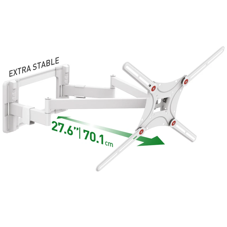 Suporte de parede Barkan 13-90 polegadas braço duplo movimento TV, suporta 132 lb, guerra vitalícia - Imagem 1 de 4