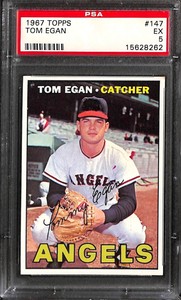 1967 TOPPS #147 TOM EGAN PSA 5 15628262