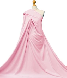 Cotton Interlock Fabric 100% Cotton Jersey Soft Knit Fabric Dressmaking Material - Picture 1 of 33