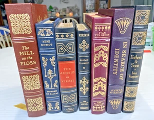 Lot of 7 Franklin Library Easton Pres Gilt Leather Classic Decor INSTANT library - Picture 1 of 15