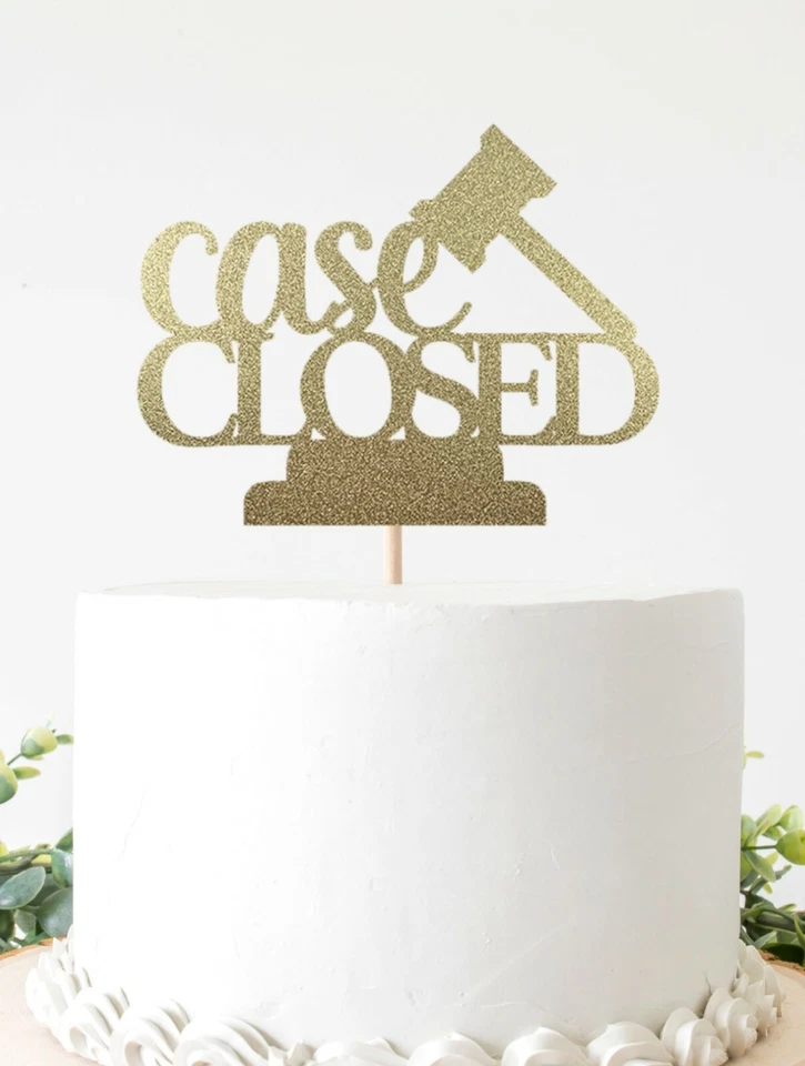 Чехол закрытый для торта для поздравлений юридической школы двусторонний блестящий картон - Изображение 1 из 1