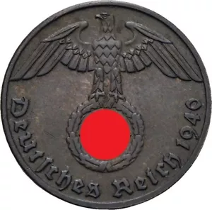 2 REICHSPFENNIG MÜNZE - DEUTSCHES REICH - DRITTES REICH - WK II. - Bild 1 von 3