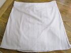 Rip Skirt Grey White Swim Skirt Bathing Suit Coverup Size Large 36-38 Womens EUC