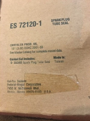 Комплект уплотнений для свечей зажигания подходит для Mitsubishi Galant Eclipse Dia 1995-2009 годов выпуска - Изображение 1 из 3