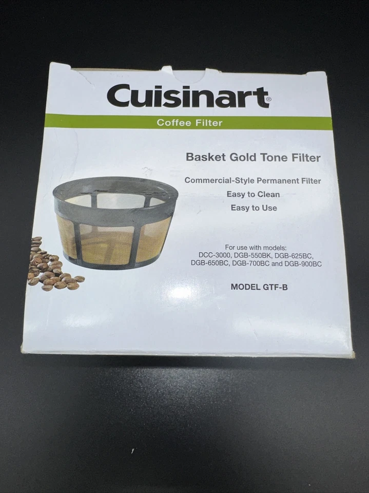 Cuisinart GTF-B Cesta Permanente Tono Dorado Filtro Café 8-12 Tazas Foto 1 de 2