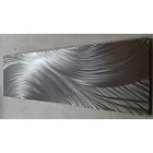 Modern abstract metal wall art. Artwork. Home Decor. Collision. Silver Only