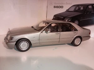 1:18 Scale Mercedes Benz S600 W140 Silver Diecast Model Car - Picture 1 of 9