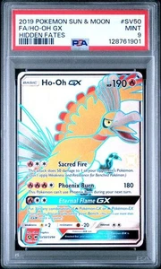 PSA 9 Ho-Oh GX SV50/SV94 Hidden Fates Shiny Vault Pokemon 2019 - Bild 1 von 2