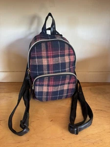 Forever 21 Mini Plaid Rucksack Handtasche  - Bild 1 von 6