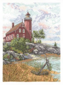 Janlynn Eagle Harbour Light Counted Cross Stitch Kit - Picture 1 of 1