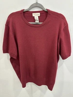 Suéter tejido manga corta vintage Rena Rowan para mujer 3X rojo mezcla de lana preppy Foto 1 de 4