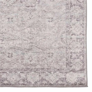 Linon Eclipse Boston Woven Polyester 3'3"x 5' Accent Rug in Ivory - Picture 1 of 6