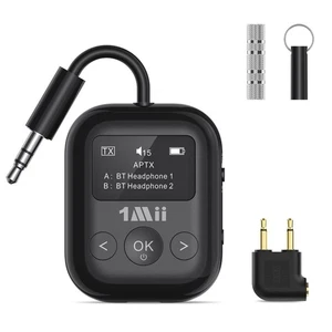 1Mii Bluetooth 5.3 Transmitter Receiver with OLED Display Dual-in-one Bluetooth - Afbeelding 1 van 9
