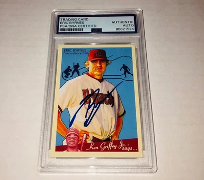 Eric Byrnes 2008 Upper Deck Goudey #1 Signed Card Auto PSA RARE A - Image 1 of 2