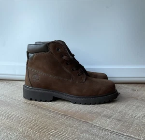 Timberland Damengröße 7,5 M braune Lederstiefel niedriger Schaft Schnürung - Bild 1 von 15