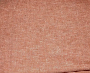 Fabric Remnant 2 1/2 Yds 38 Inches Wide Orange White Nubby Cotton Vintage - Picture 1 of 2