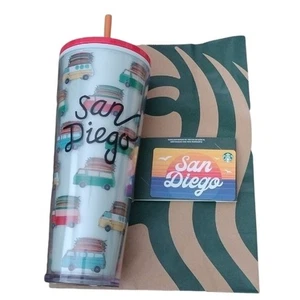 Starbucks San Diego Cold Cup + Tarjeta de regalo en blanco - Imagen 1 de 4