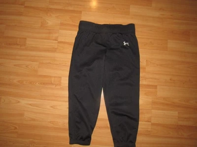 NWOT New UNDER ARMOUR Boy's Medium 10 12 Baseball Pants Black 18" Ins - Image 1 of 4