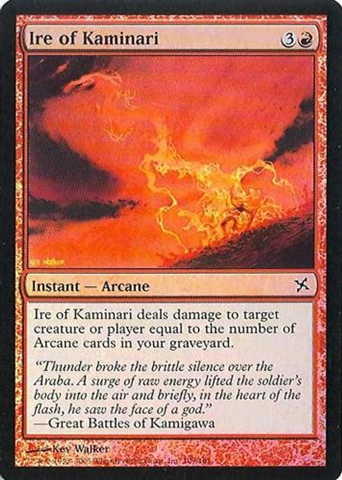 MTG - BOK - Ire of Kaminari - 2X - Foil - NM - Image 1 of 1