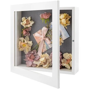 Shadow Box Frame Front Opening 2 inch Depth Memory Display Box 8x8 8x10.5 11x14 - Picture 1 of 13