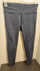 Calvin Klein Leggings Elasticizzati Donna Yoga Pantaloni Allenamento Blu Navy Pizzo Tg Small - Foto 1 di 6
