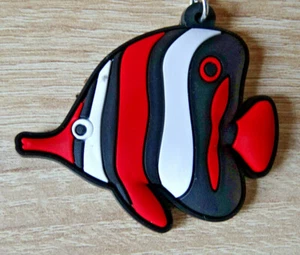 Schlüsselanhänger Taschenanhänger lustiger bunter Fisch weich Gummi Mitgebsel E - Bild 1 von 2