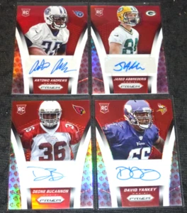 2014 PANINI PRIZM AUTO SIGNED DAVID YANKEY RC RED NFL LOGO #D/50 (1 CARD) - Picture 1 of 1