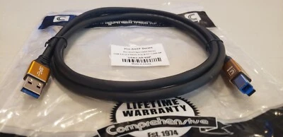 Comprehensive USB3-AB-6SP USB 3.0 (3.2 Gen1) 5G USB-A Male - USB-B Male Cable 6' - Image 1 of 3