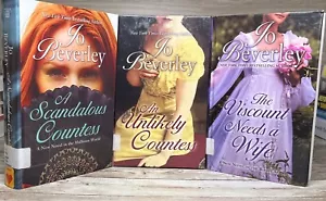 Lot 3 LARGE PRINT Jo Beverley Hardcover - Regency Historical Romance Fiction - Imagen 1 de 12