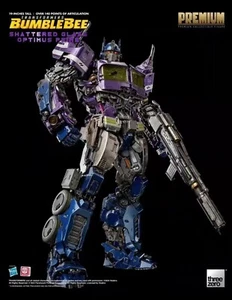 Threezero Transformers Bumblebee PREMIUM Shattered Glass Optimus Prime 19 in New - Picture 1 of 12