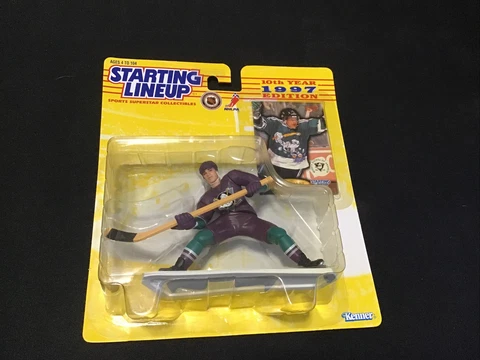 1997 Starting Lineup Teemu Selanne Anaheim Mighty Ducks Figure & Card New Cover
