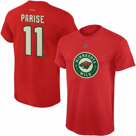 Reebok NHL Men's Minnesota Wild Zach Parise #11 Jersey Tee Cover