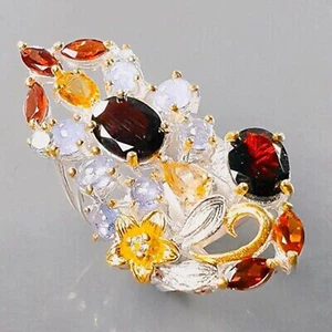 Ring Size 6 Garnet Silver 925 Sterling  R213869 - Picture 1 of 3