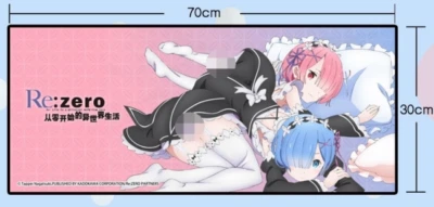 Re:Zero Rem & Ram XL Mauspad bzw. Spielmatte 70x30cm offiziell lizensiert - Bild 1 von 3