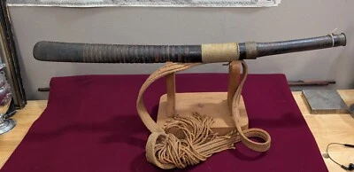 Antigua espada birmana DHA Kachin Chingpaw con vaina Foto 1 de 4