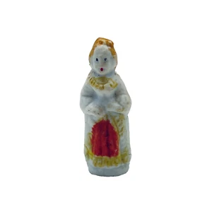 Statuina donna 2" porcellana vintage - non marcata - Foto 1 di 6