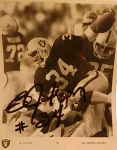 BO JACKSON...signed 8 X 10 Photo...LA Raiders!!!...#34 - Picture 1 of 11