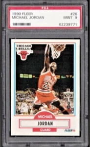 1990-91 FLEER MICHAEL JORDAN #26 GRADED MINT PSA 9 MICHAEL JORDAN BULLS GOAT - Picture 1 of 1