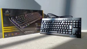 Corsair K65 RGB RapidFire Mechanical Gaming Keyboard Good Condition Used - Picture 1 of 11