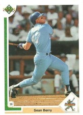 SEAN BERRY KANSAS CITY ROYALS STAR ROOKIE #10 - UPPER DECK NM-MT 1991