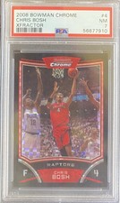 Chris Bosh 2008 Bowman Chrome /299 XFractor PSA 7 Raptors Heat POP 1 💎
