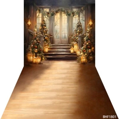 Telón de fondo de tela de microfibra escénica temporada navideña 10'x20' CP BHF1801 Foto 1 de 4